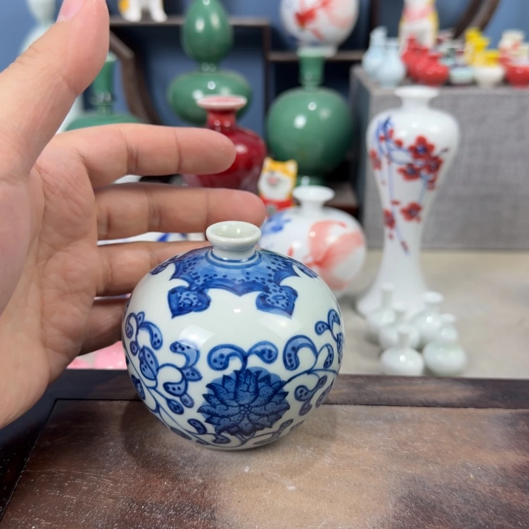 陶瓷手工小花器摆件