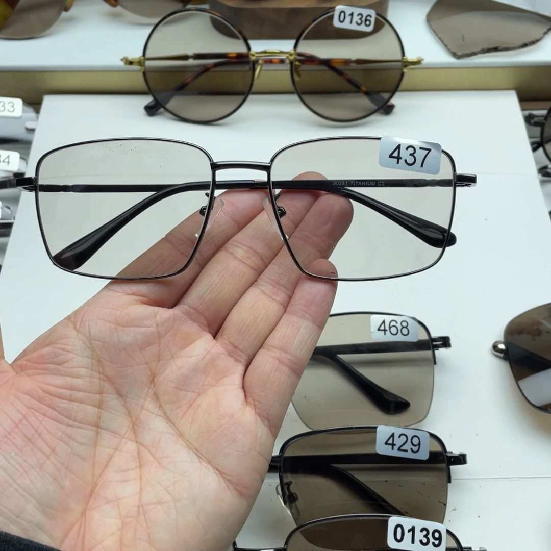 茶水晶全框眼镜 437