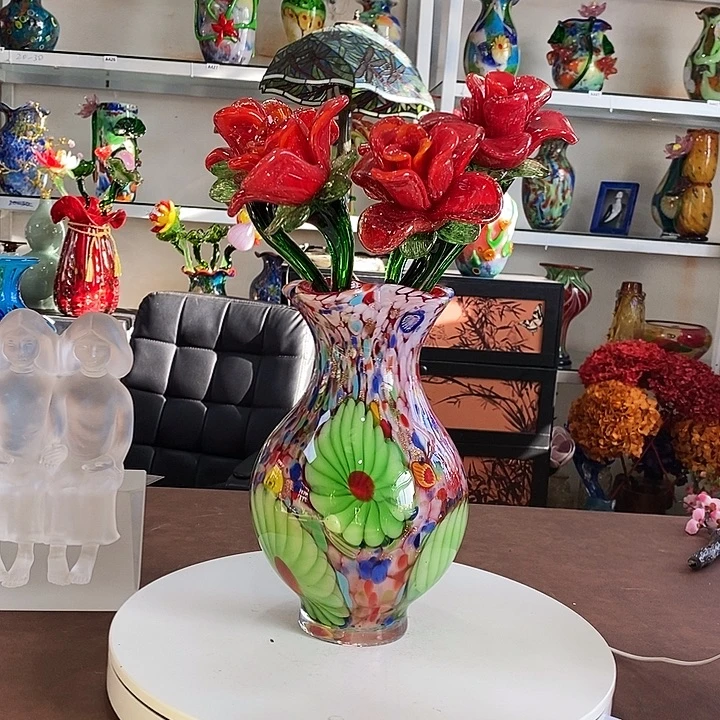 5支花加瓶高45厘米宽12厘米