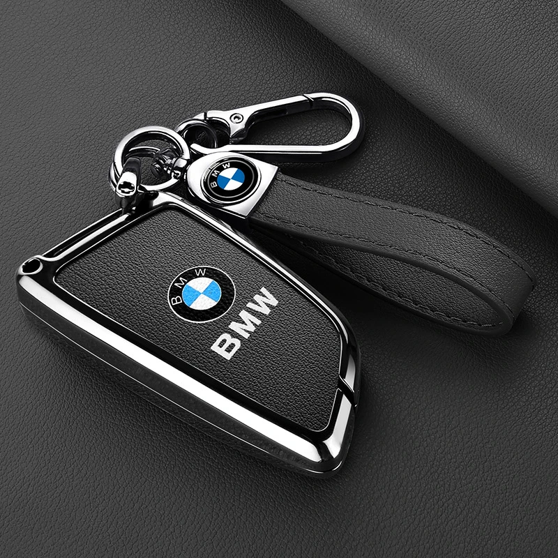 适用宝马5系钥匙套3系刀锋x1x5三4系x2五金属包325li车保护壳扣