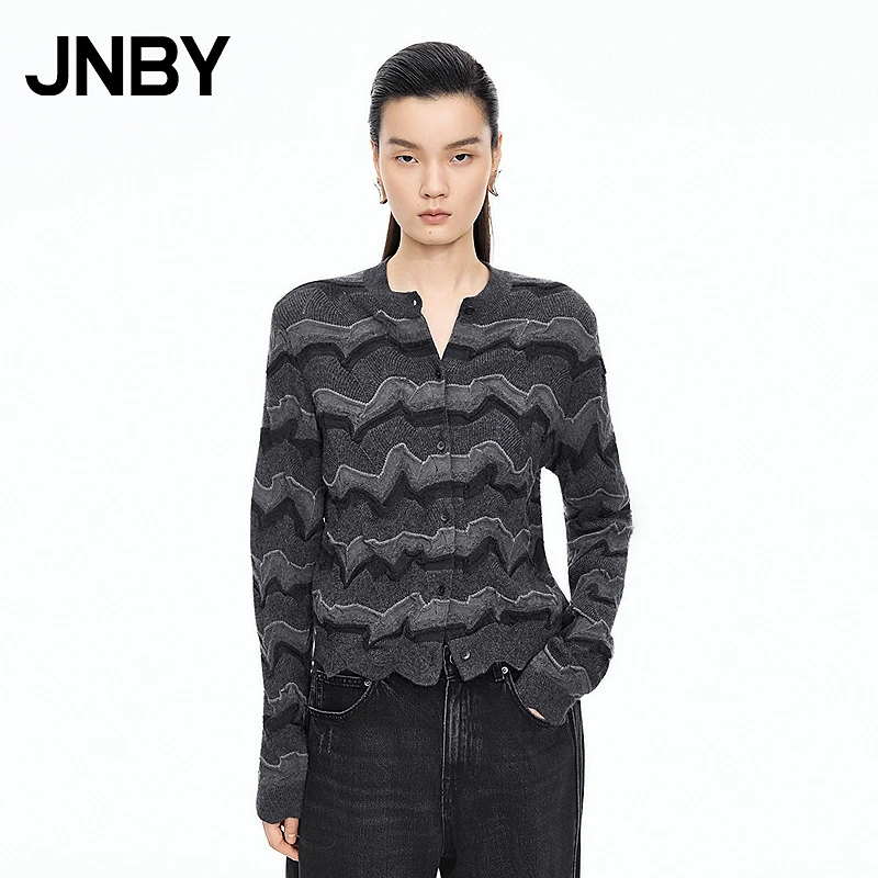 【商场同款】JNBY/江南布衣25冬新品毛针织衫宽松长袖5PA312630
