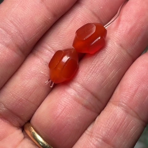 玛瑙/玉髓手链合金青*青