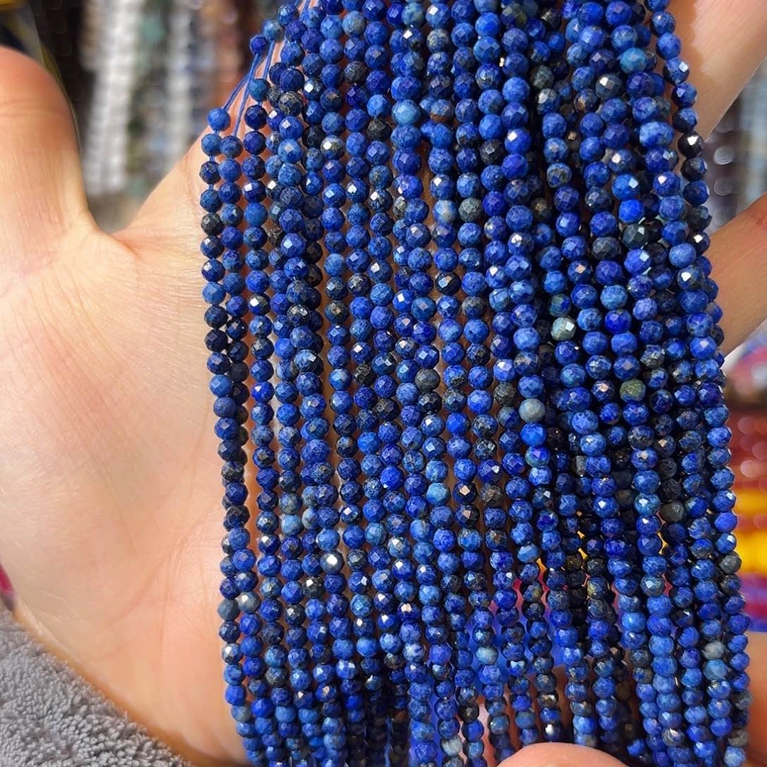 玛瑙/玉髓未镶嵌珠宝半成品青金卡3一条