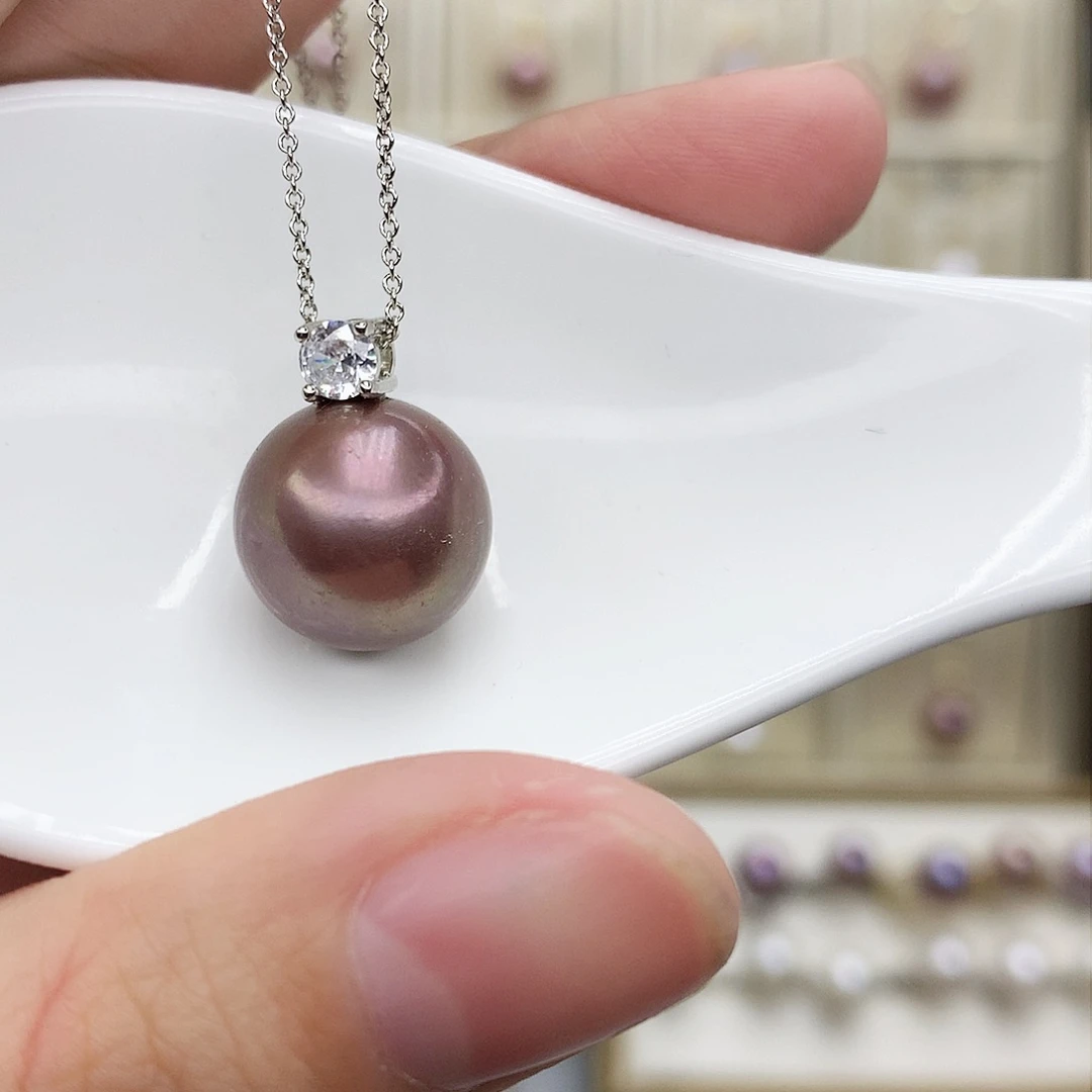 淡水珍珠吊坠(赠链)合金