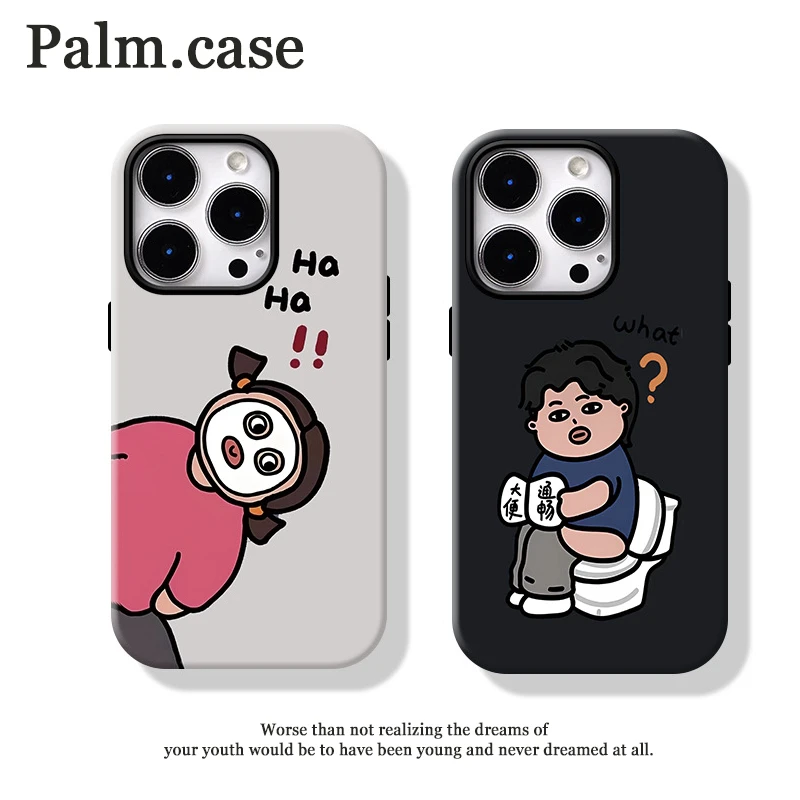 菲林二合一适用华为/oppo/vivo/小米/一加/苹果16手机壳搞怪情侣