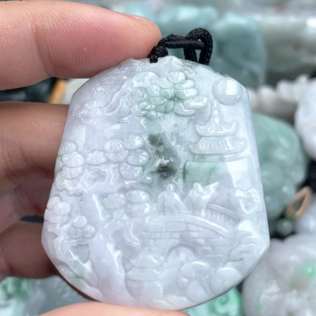 翡翠未镶嵌吊坠(不含链)