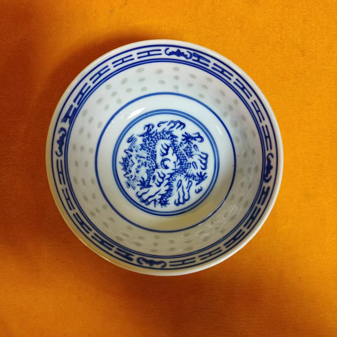 景德镇青花玲珑陶瓷碗