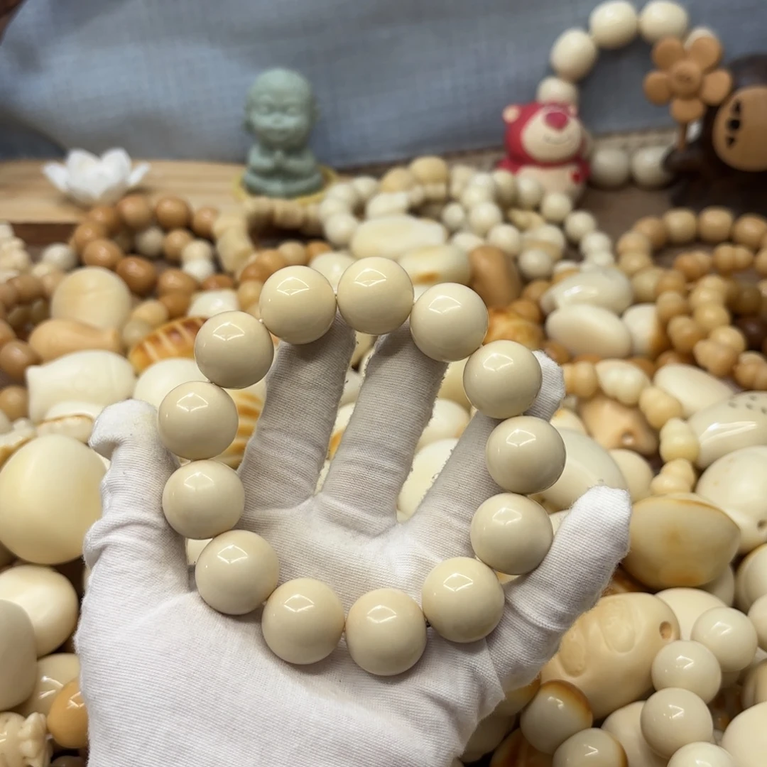 吊坠菩提根/象牙果20干磨微瑕牙果圆珠957
