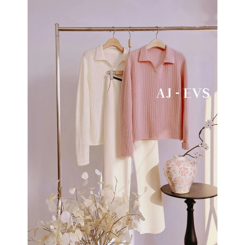 AJ-EVS【璀璨星光·高奢烫钻加厚羊绒毛衣】