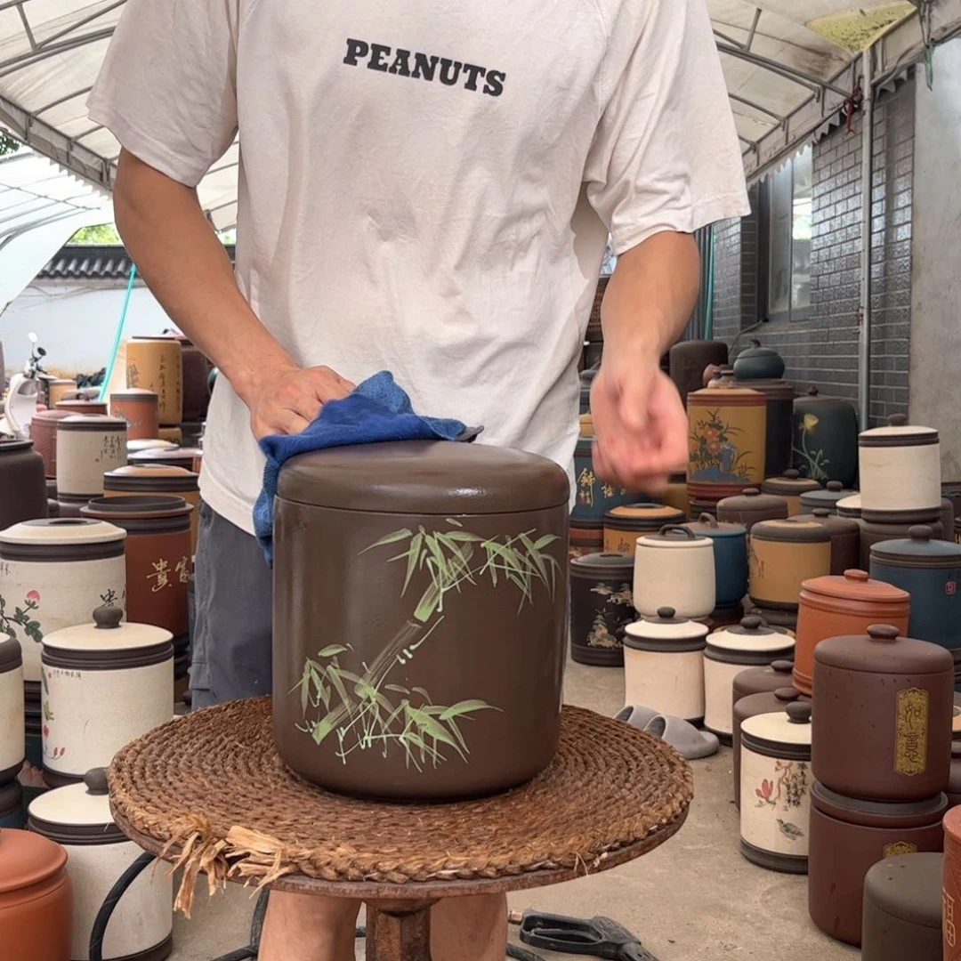 紫砂茶叶罐8 饼茶叶罐