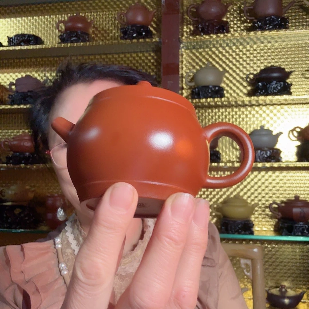 紫砂茶杯大红袍砂福鼓壶