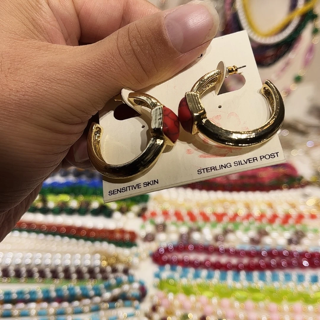 纯铜纯铜耳环时尚潮流休闲