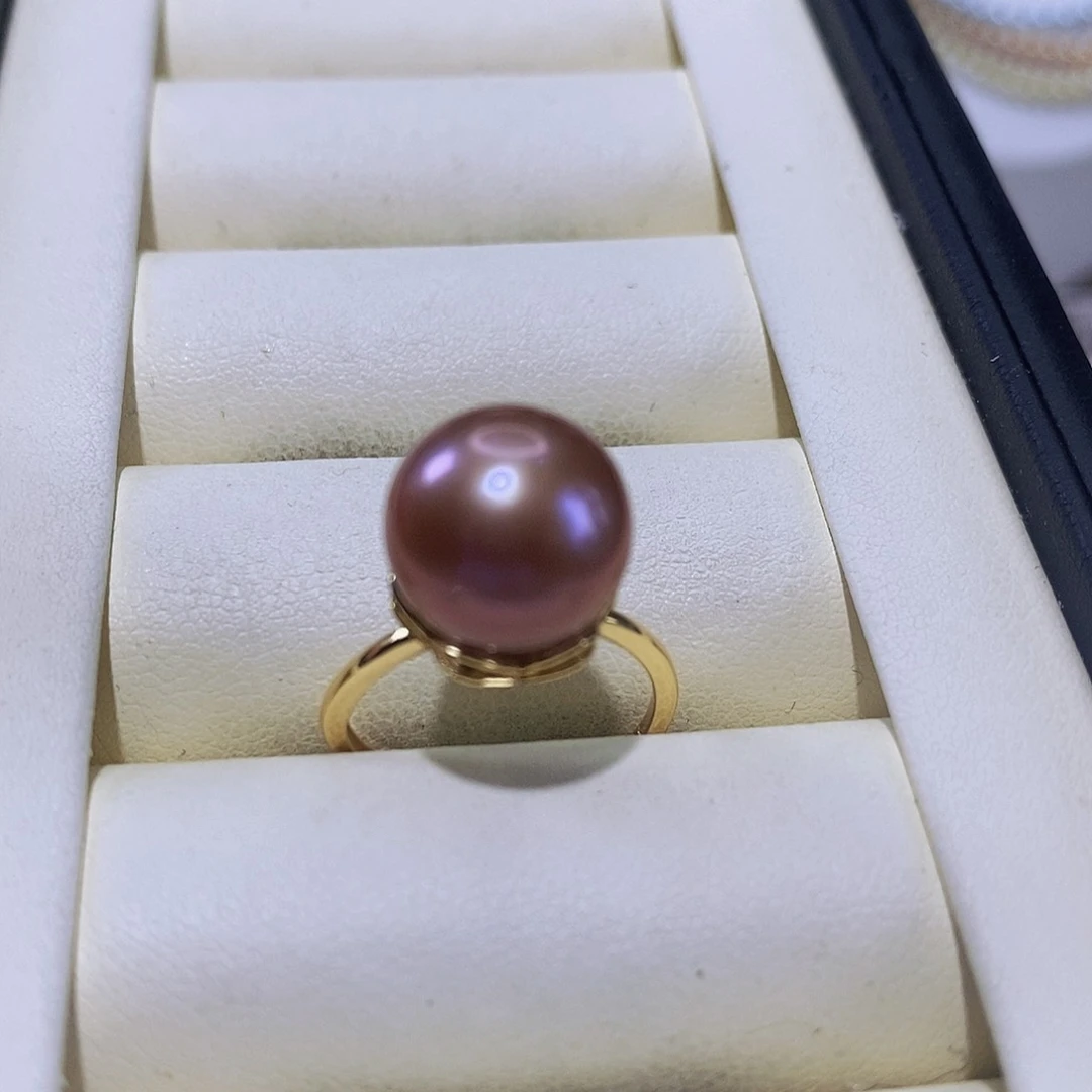 淡水珍珠戒指银S925镶嵌