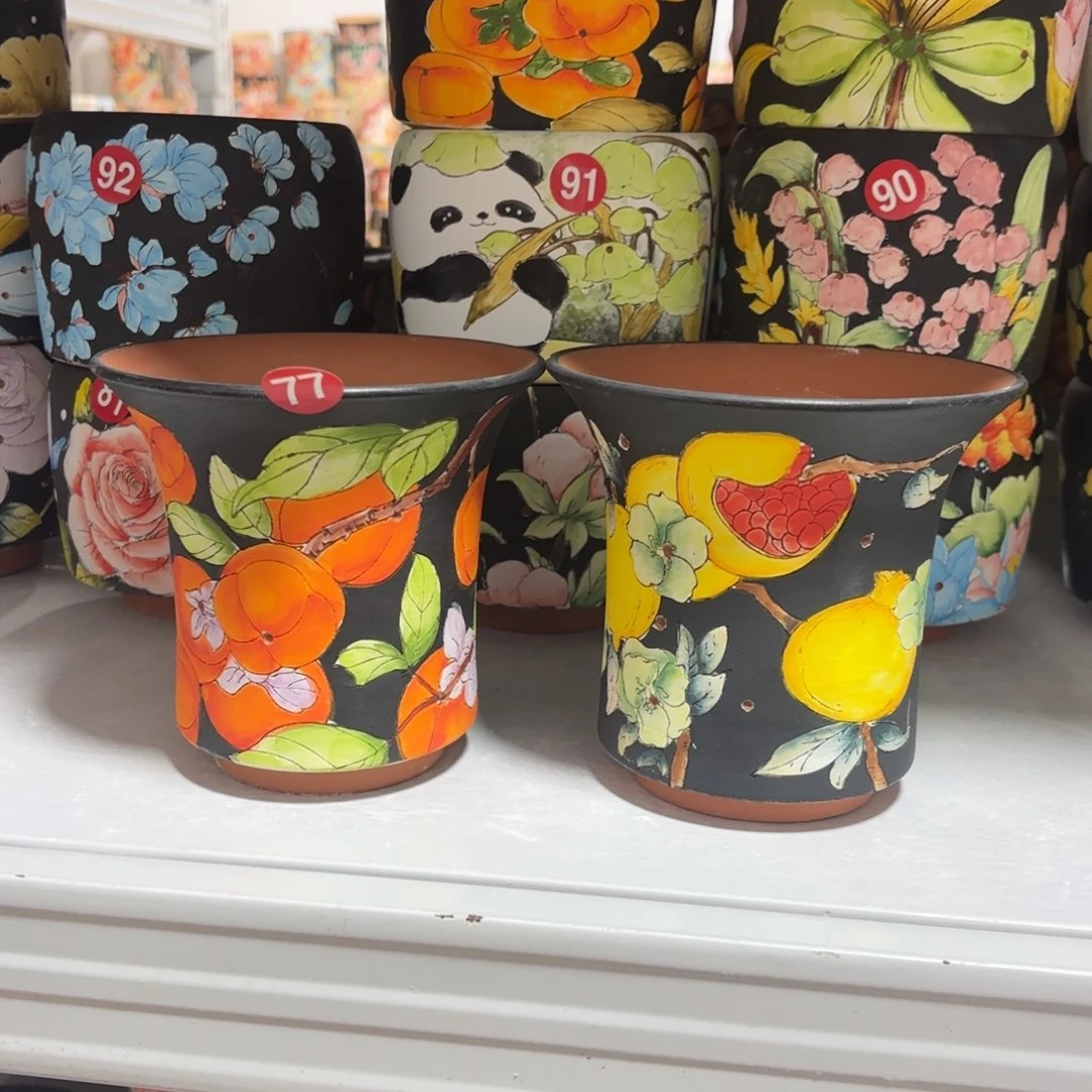 景德镇手绘花盆陶瓷12/12