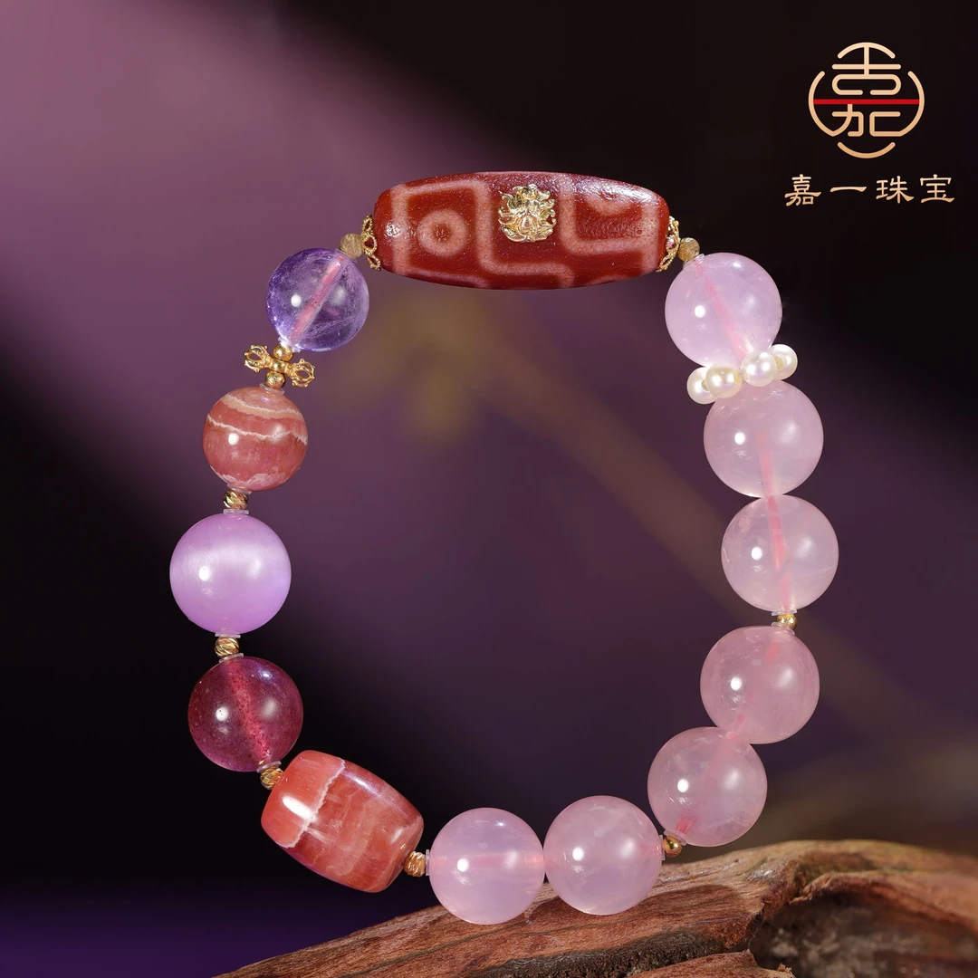 【嘉一珠宝•万人迷九尾】水晶多宝单圈手串设计款