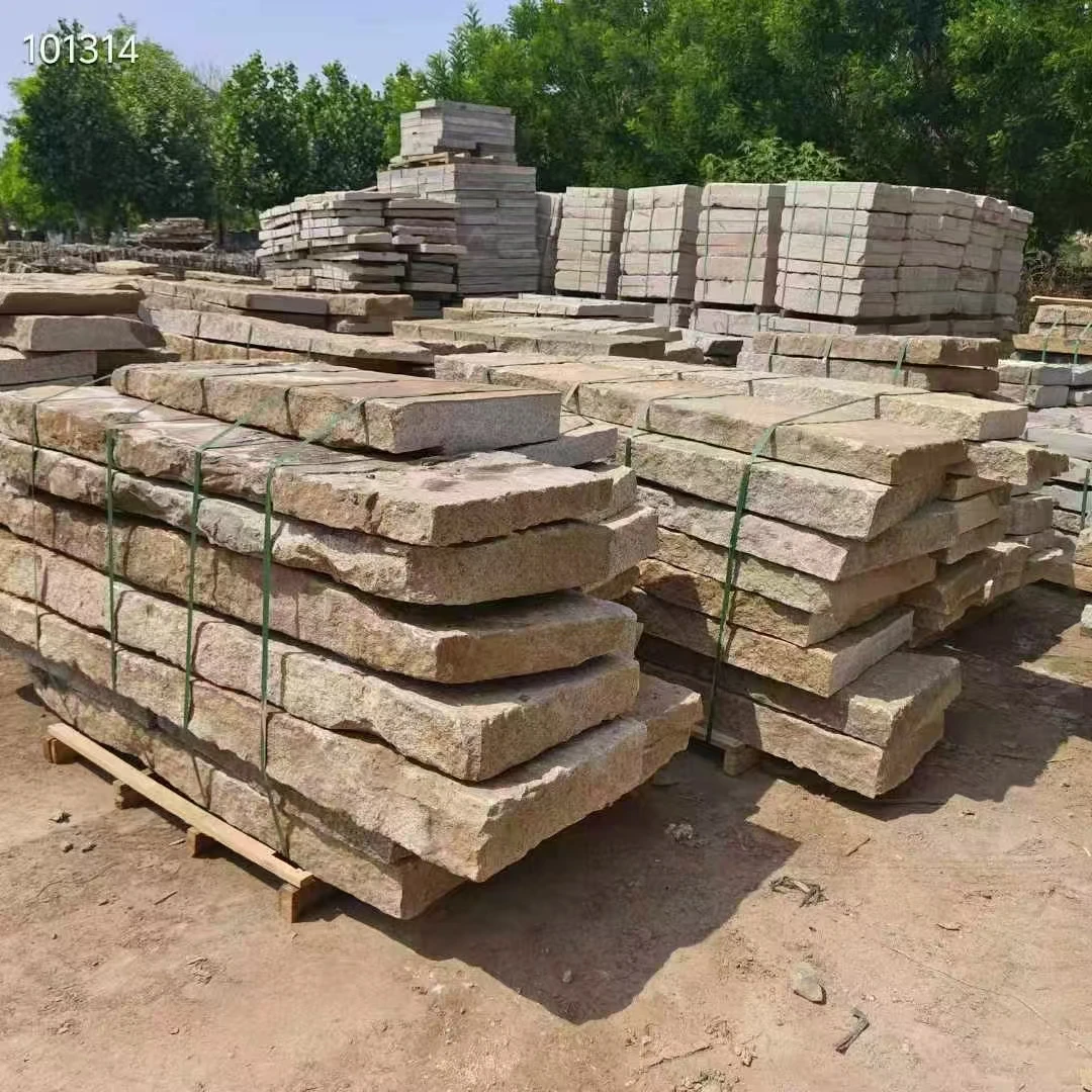 花岗岩老石板青石板户外台阶铺路铺地景区复古老物件仿古做旧条石