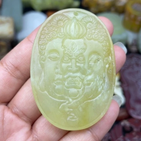 蛇纹石玉未镶嵌颈饰19