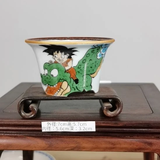 手工手绘釉盆大徳堂