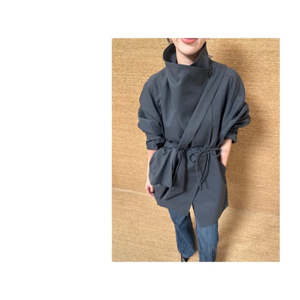 【威尼斯·短款】早秋新款百搭高级感风衣（配包包）