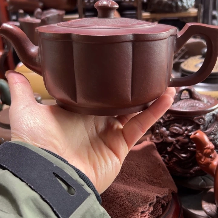 茶壶紫砂紫砂壶收藏起来了！