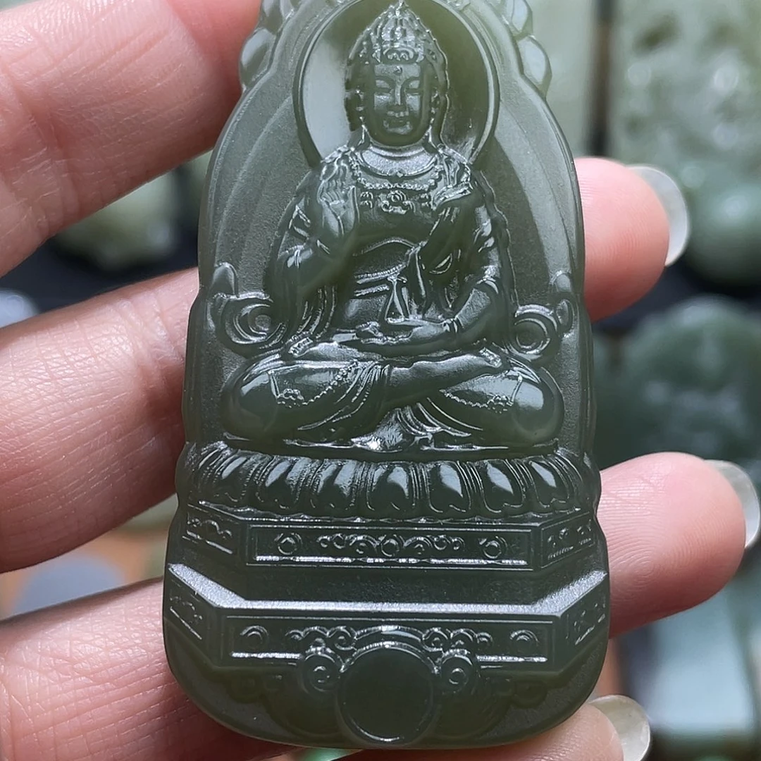 和田玉未镶嵌吊坠(不含链)