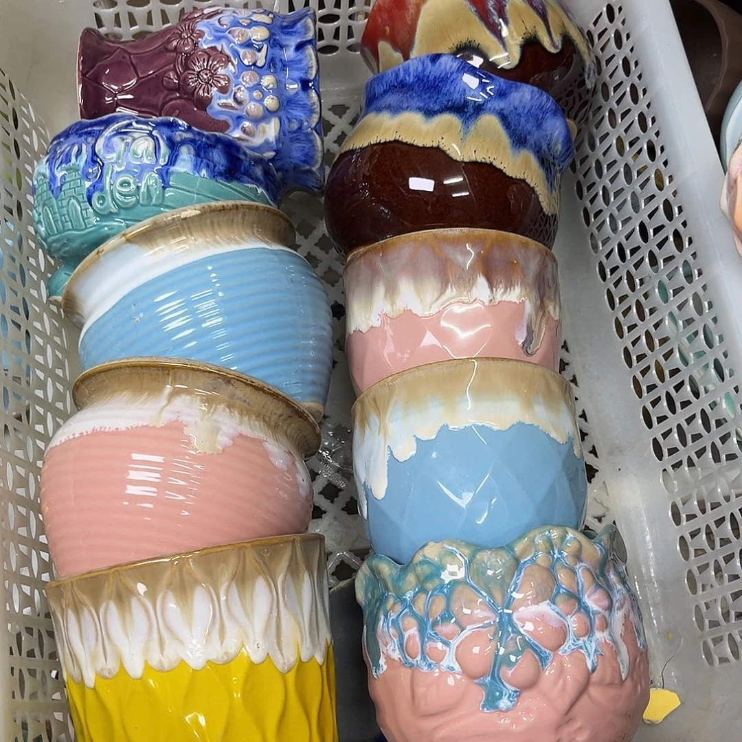 陶瓷花盆特价上新口8-10厘米