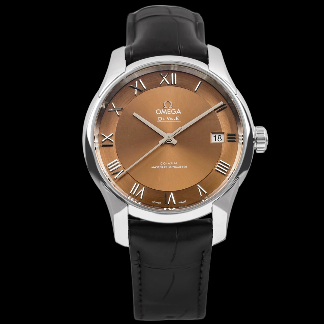 99新 Omega/欧米茄 大牛钟表/碟飞【深棕色盘】/未使用全套/41表径