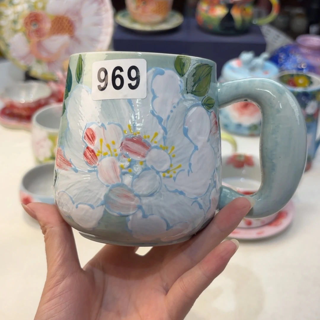 景德镇手绘高温釉下彩陶瓷茶具