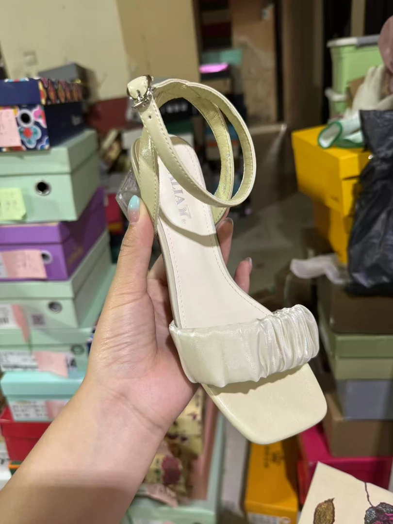 573 绿色  夏季新款蕾丝百搭舒适凉鞋96827009