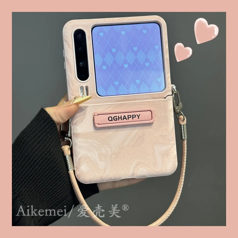 适用华为puraX折叠屏手机壳pocket2阿尔卑斯纹带支架小米mixflip2