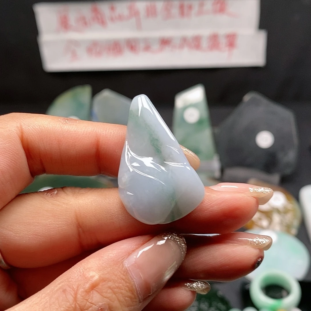 翡翠未镶嵌项链缅甸天然a货翡翠挂件平安扣