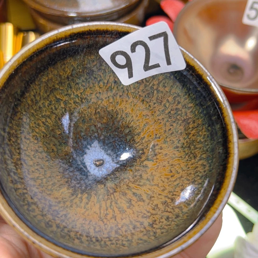 茶盏艺盏阁主人杯家里放漏中927微瑕