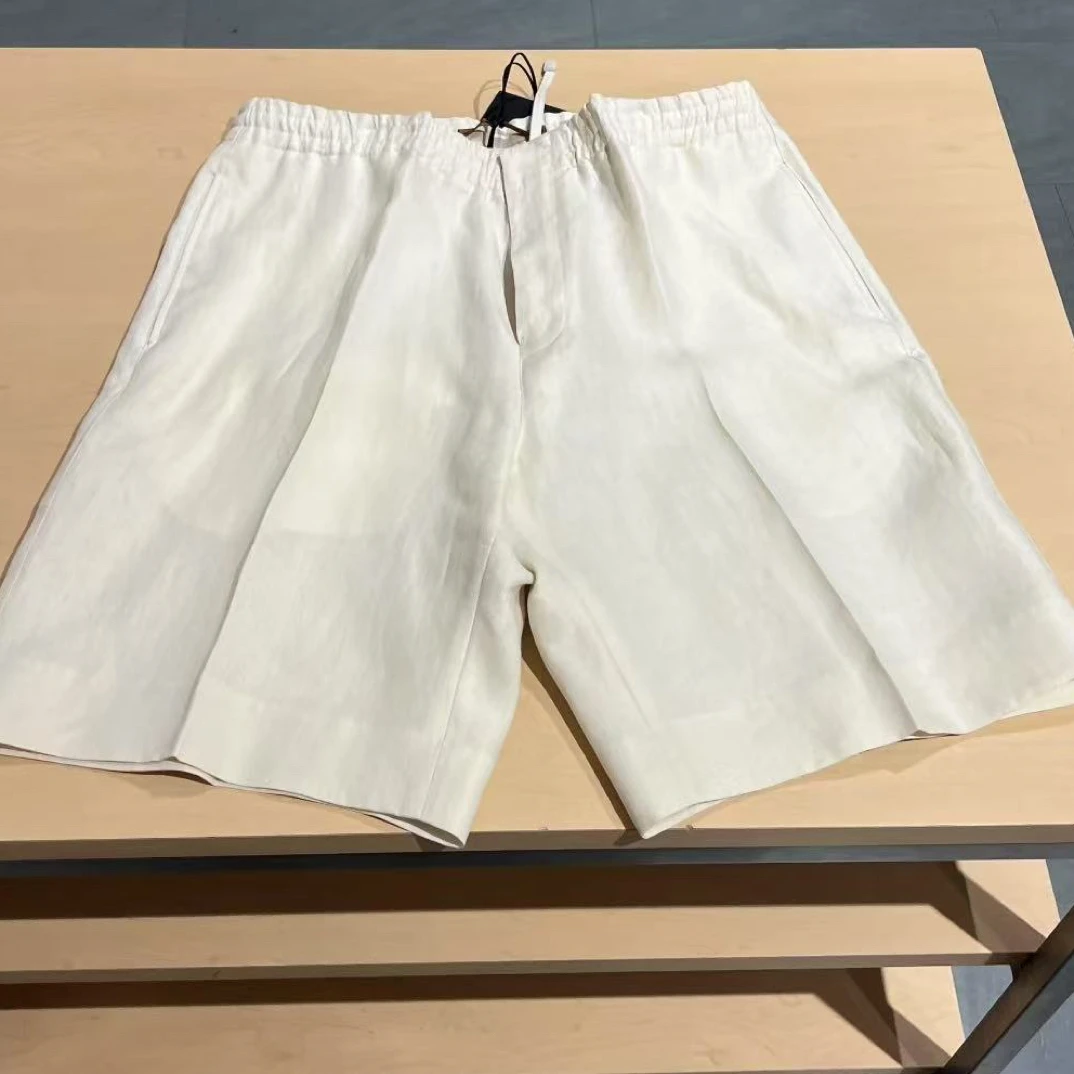 样品oasi lino短裤米白色48码 z e g n a