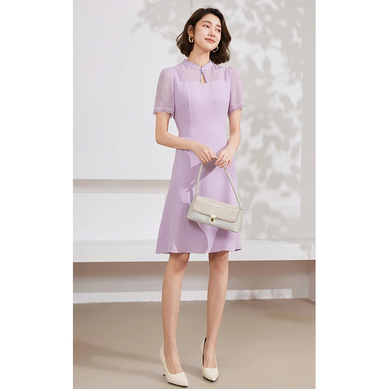 Gowani乔万尼连衣裙2025新款女夏季高端精致桑蚕丝EM2E710