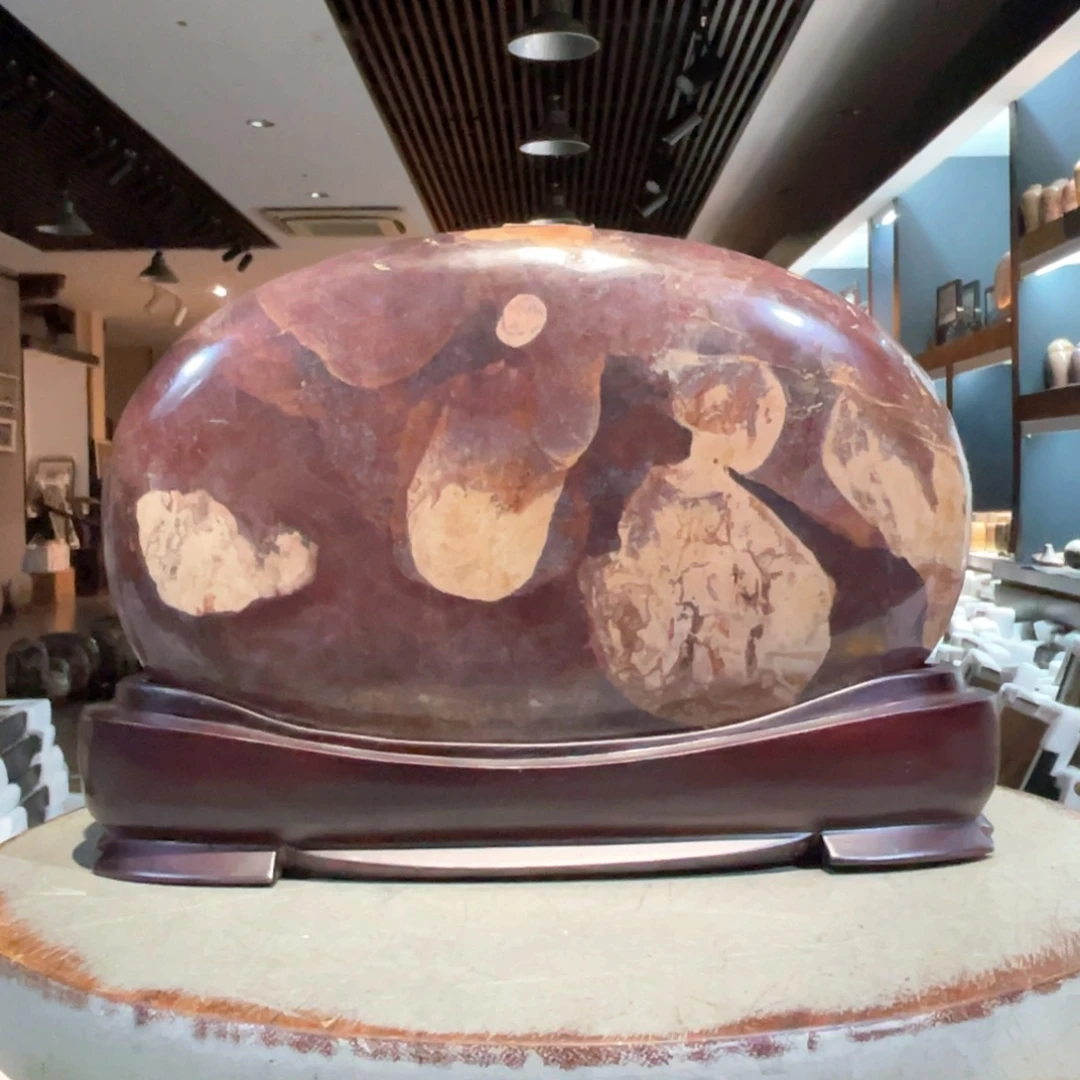彩石三峡清江画面石