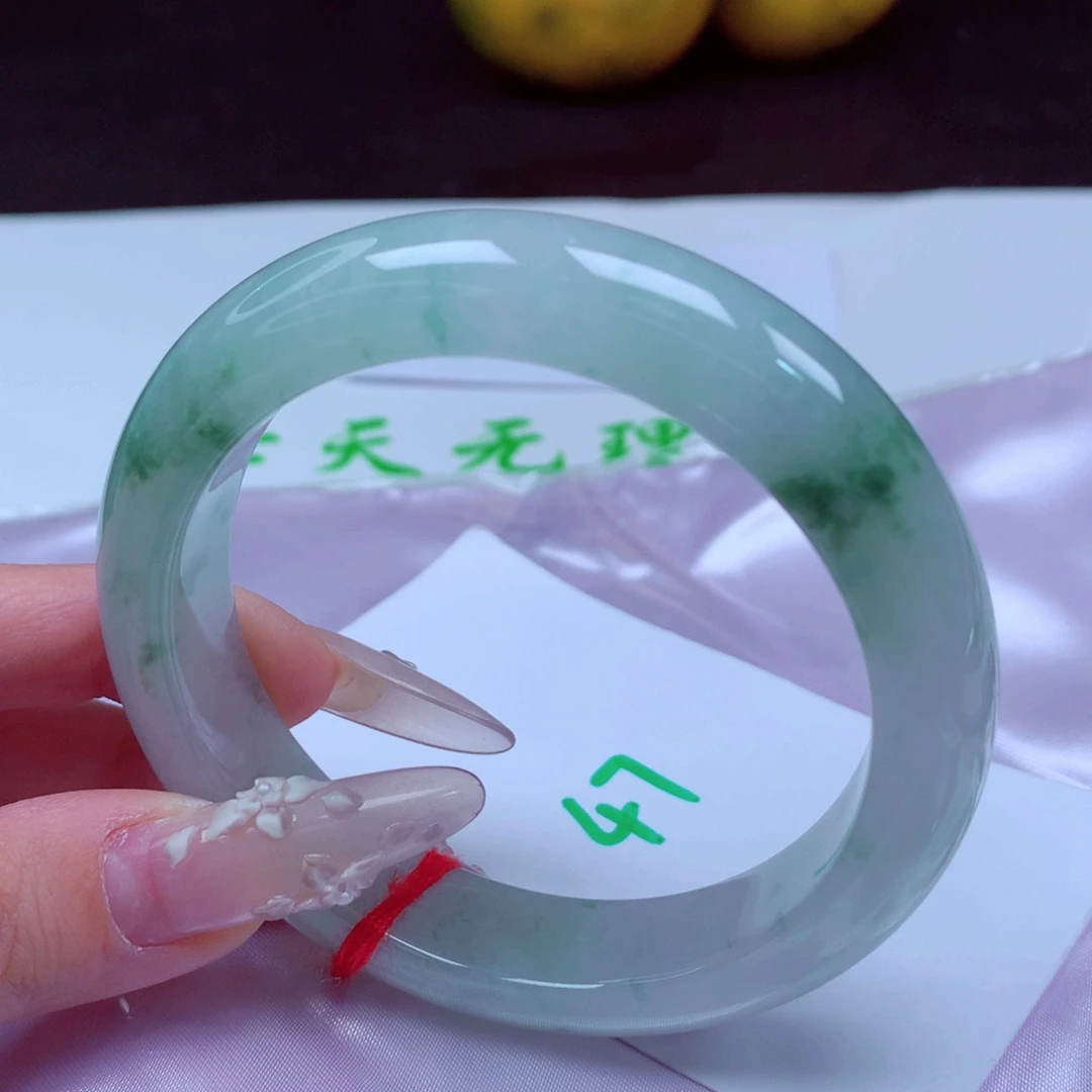 未镶嵌手镯翡翠天然缅甸翡翠A货手镯 47号