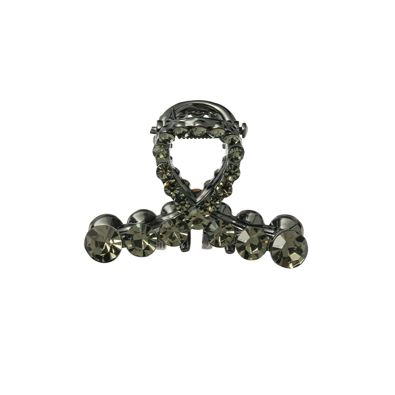 ale发饰头饰 枪灰色水钻交叉小发抓复古优雅韩版小抓夹4170446