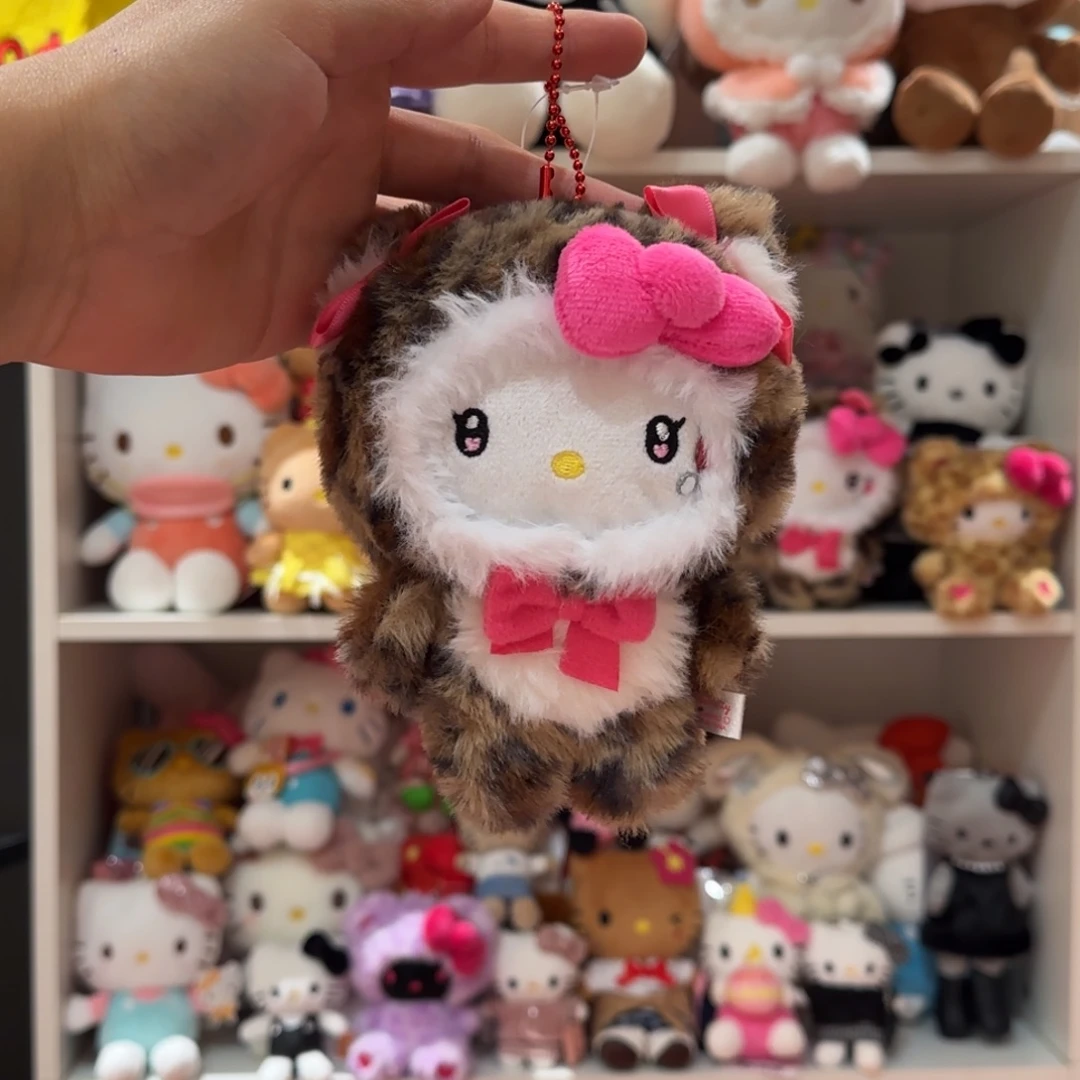 毛绒豹纹kt挂件lll