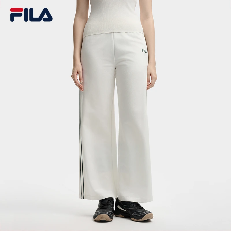 FILA斐乐【液氨丝光水柔棉】2025夏日穿搭新款宽松户外运动休闲长裤