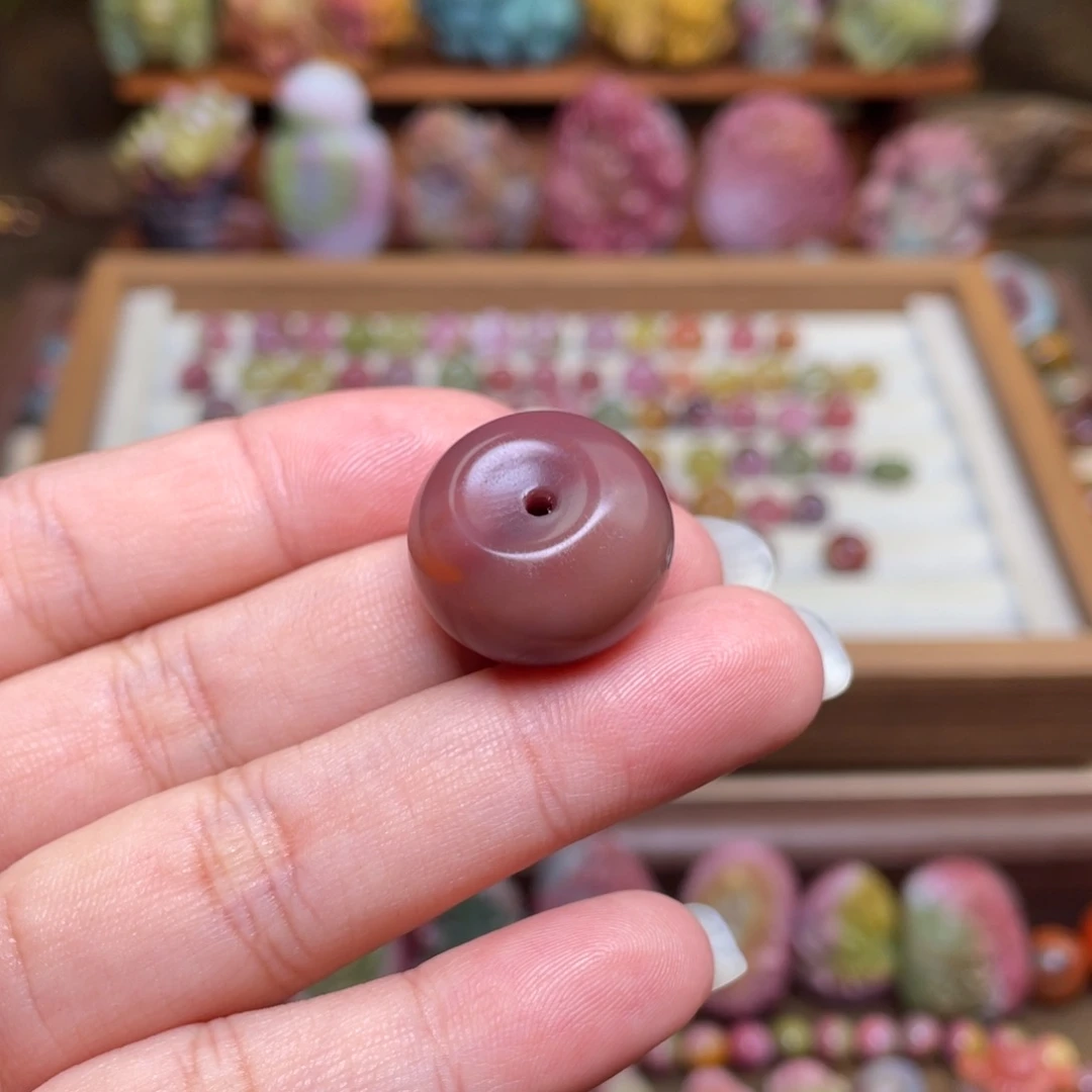 玛瑙/玉髓合金手串盐源玛瑙素面扣扣