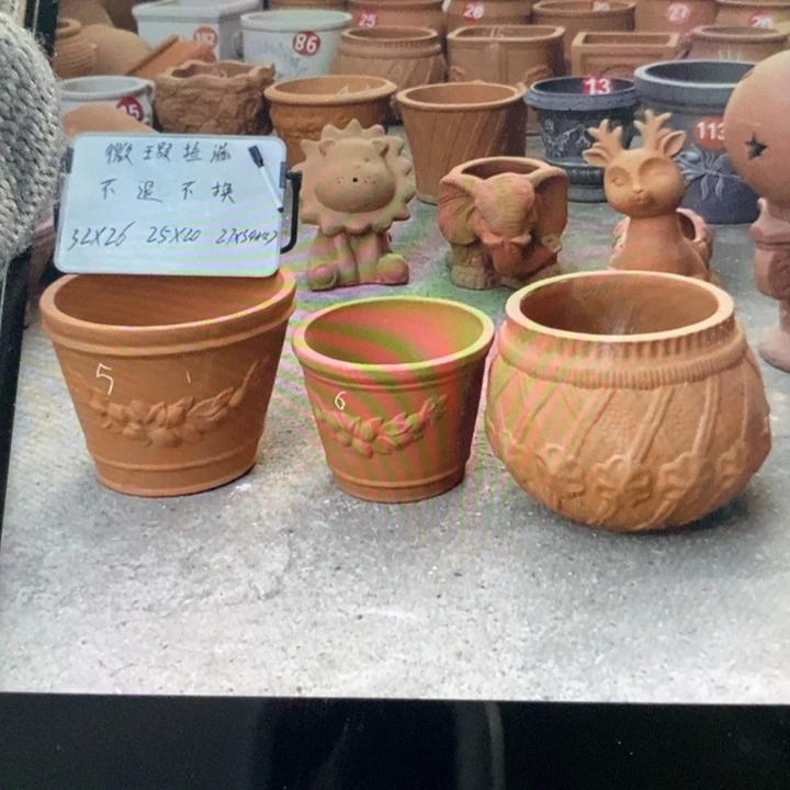 微瑕捡漏3个红陶