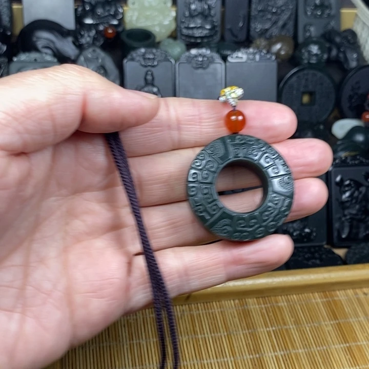 和田玉（青玉）未镶嵌颈饰