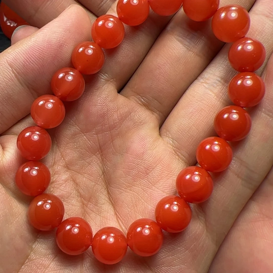 未镶嵌手串南红玛瑙爱**心