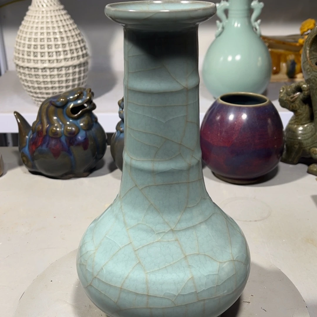 瓶古**颜官窑瓷器品相完美