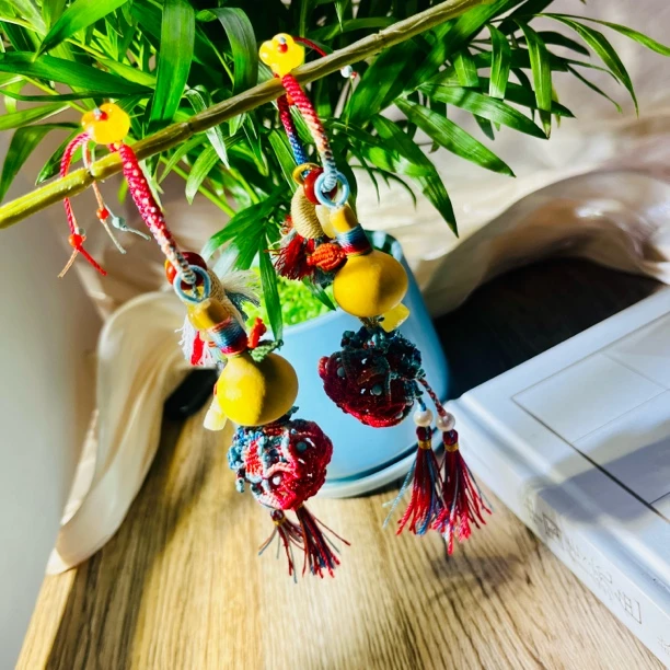 【桦雅珠宝】蜜蜡多宝挂饰-特色编绳款-多样性发其一-A1180