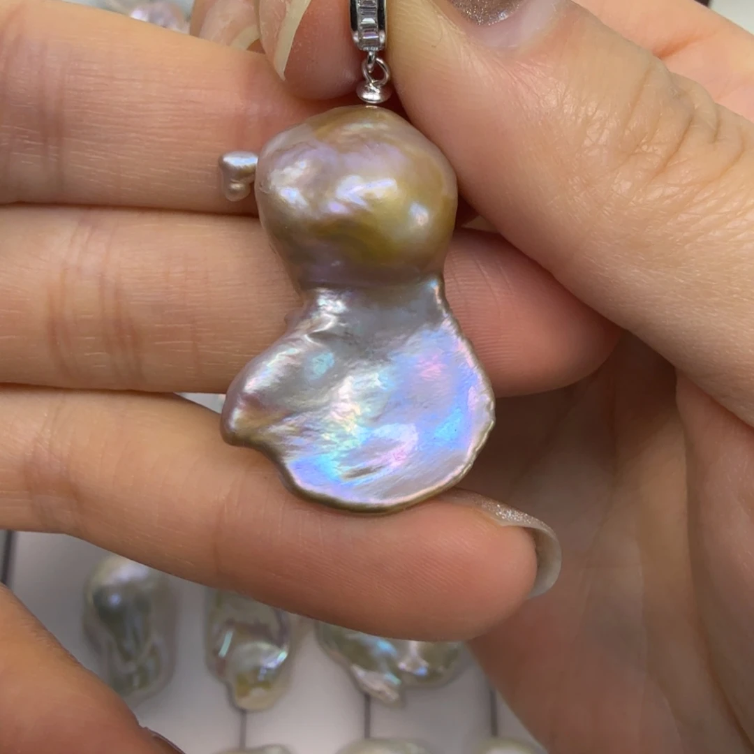 淡水珍珠颈饰银S925镶嵌