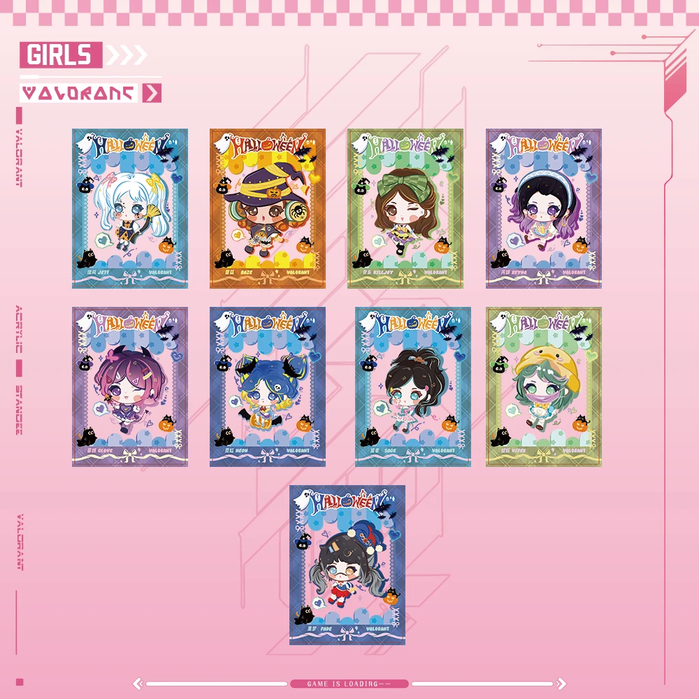 【透卡许愿-学弟】无畏契约水晶透卡万圣节系列瓦洛兰特盲盒