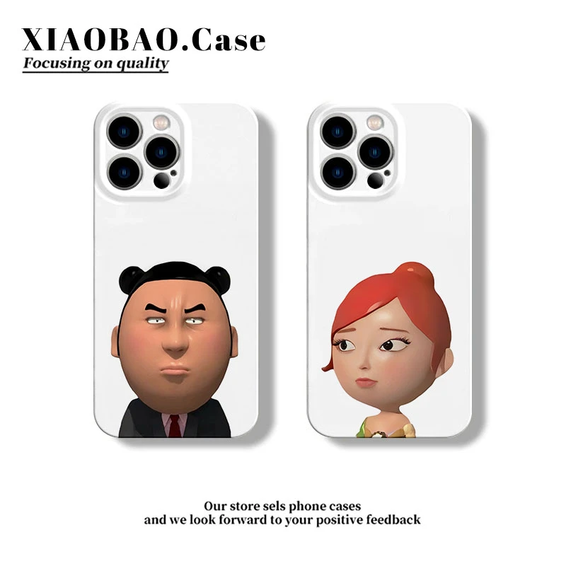 夯大力白晶晶适用苹果16情侣手机壳小米14华为个性oppo菲林硬软壳