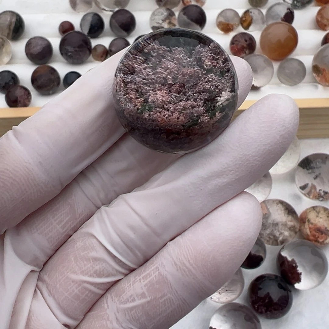 水晶幽灵单珠24.8mm定制不退换未镶嵌对***机