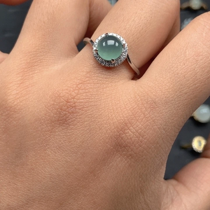 翡翠未镶嵌戒指戒指